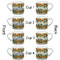 Sunflowers Espresso Cup - 6oz (Double Shot Set of 4) APPROVAL