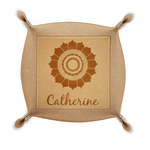 Sunflowers Genuine Leather Dice Tray (Personalized)