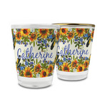 Sunflowers Glass Shot Glass - 1.5 oz (Personalized)