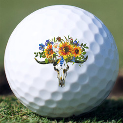 Sunflowers Golf Balls - Titleist Pro V1 - Set of 3 (Personalized)