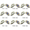 Sunflowers Golf Club Covers - APPROVAL (set of 9)