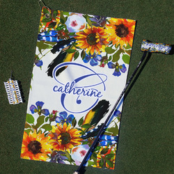 Sunflowers Golf Towel Gift Set (Personalized)