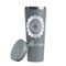 Sunflowers Grey RTIC Everyday Tumbler - 28 oz. - Lid Off