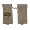 Sunflowers Large Burlap Gift Bags - Front Approval