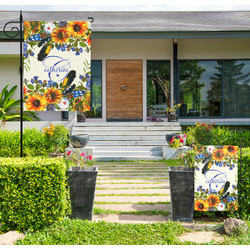 Sunflowers Large Garden Flag - Double Sided (Personalized)