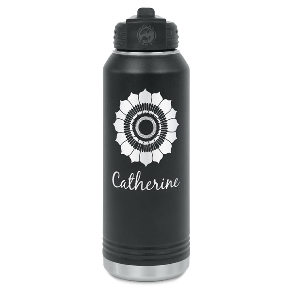 Custom Sunflowers Water Bottles - Laser Engraved (Personalized)