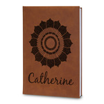 Sunflowers Leatherette Journal - Large - Double Sided (Personalized)