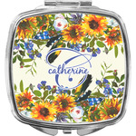 Sunflowers Compact Makeup Mirror (Personalized)