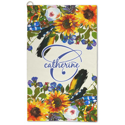Sunflowers Microfiber Golf Towel (Personalized)
