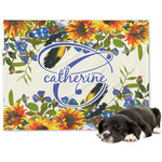 Sunflowers Dog Blanket - Large (Personalized)