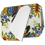 Sunflowers Dining Table Mat - Octagon - Set of 4 (Single-Sided) w/ Name and Initial