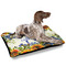 Sunflowers Outdoor Dog Beds - Large - IN CONTEXT