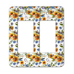 Sunflowers Rocker Style Light Switch Cover - Two Switch