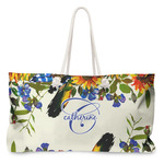 Sunflowers Large Tote Bag with Rope Handles (Personalized)