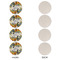 Sunflowers Round Linen Placemats - APPROVAL Set of 4 (single sided)