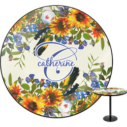 Sunflowers Round Table - 24" (Personalized)