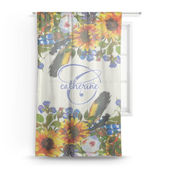 Sunflowers Sheer Curtain - 50"x84" (Personalized)