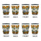 Sunflowers Shot Glassess - Two Tone - Set of 4 - APPROVAL