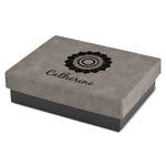 Sunflowers Small Gift Box w/ Engraved Leather Lid (Personalized)