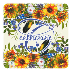 Sunflowers Square Decal - Small (Personalized)