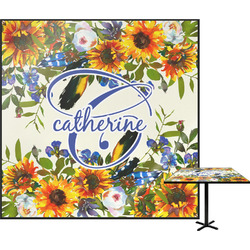 Sunflowers Square Table Top - 30" (Personalized)