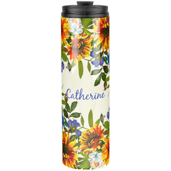 Sunflowers Stainless Steel Skinny Tumbler - 20 oz (Personalized)