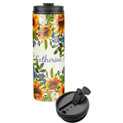 Sunflowers Stainless Steel Skinny Tumbler (Personalized)