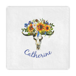 Sunflowers Standard Decorative Napkins (Personalized)