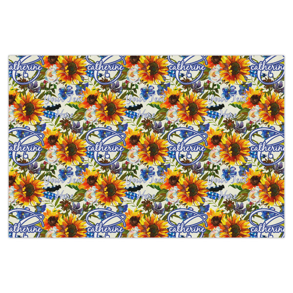 Custom Sunflowers X-Large Tissue Papers Sheets - Heavyweight (Personalized)