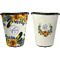 Sunflowers Trash Can Black - Front and Back - Apvl