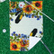 Sunflowers Waffle Weave Golf Towel - In Context