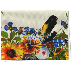 Sunflowers Kitchen Towel - Waffle Weave - Full Color Print (Personalized)