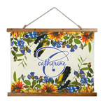 Sunflowers Wall Hanging Tapestry - Wide (Personalized)