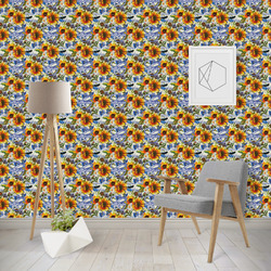 Sunflowers Wallpaper & Surface Covering (Water Activated - Removable)