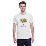 Sunflowers T-Shirt - White - 3XL (Personalized)