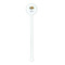 Sunflowers White Plastic 5.5" Stir Stick - Round - Single Stick