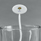 Sunflowers White Plastic 7" Stir Stick - Oval - Main