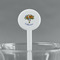 Sunflowers White Plastic 7" Stir Stick - Round - Main