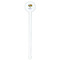 Sunflowers White Plastic 7" Stir Stick - Round - Single Stick