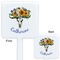 Sunflowers White Plastic Stir Stick - Double Sided - Approval