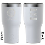 Sunflowers RTIC Tumbler - White - Engraved Front & Back (Personalized)