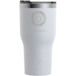 Sunflowers RTIC Tumbler - White - Engraved Front (Personalized)