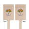 Sunflowers Wooden 6.25" Stir Stick - Rectangular - Double Sided - Front & Back