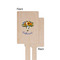 Sunflowers Wooden 6.25" Stir Stick - Rectangular - Single - Front & Back