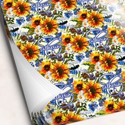 Sunflowers Wrapping Paper Sheets (Personalized)