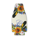 Sunflowers Zipper Bottle Cooler (Personalized)