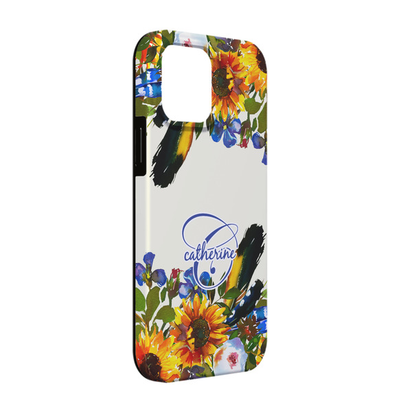 Custom Sunflowers iPhone Case - Rubber Lined - iPhone 13 Pro (Personalized)