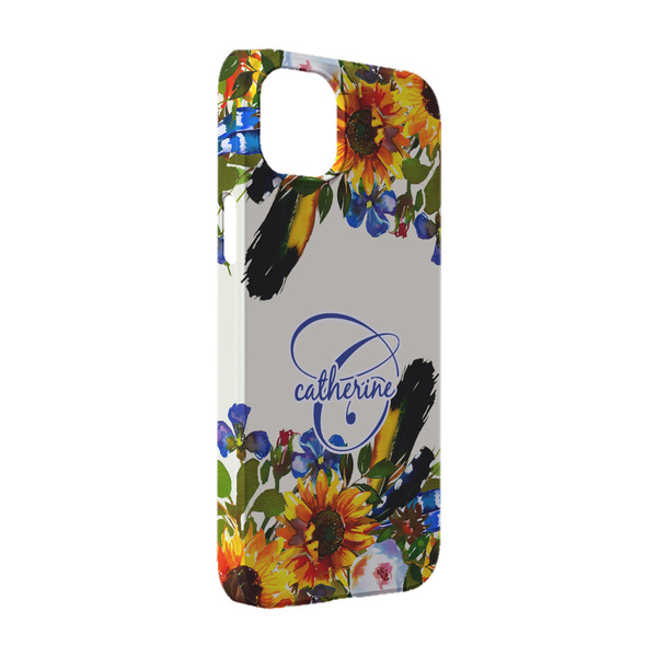 Custom Sunflowers iPhone Case - Plastic - iPhone 14 (Personalized)