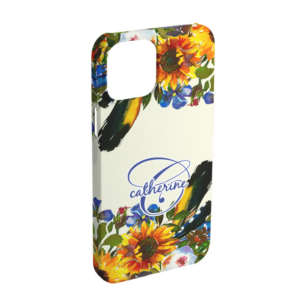 Custom Sunflowers iPhone Case - Plastic - iPhone 15 (Personalized)