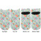 Exquisite Chintz Adult Ankle Socks - Double Pair - Front and Back - Apvl